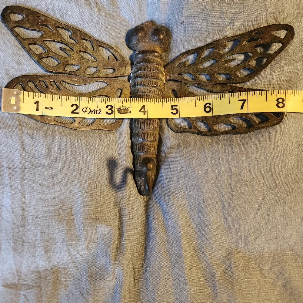3 Decorative wall hooks 2 Dragonflys and Birds